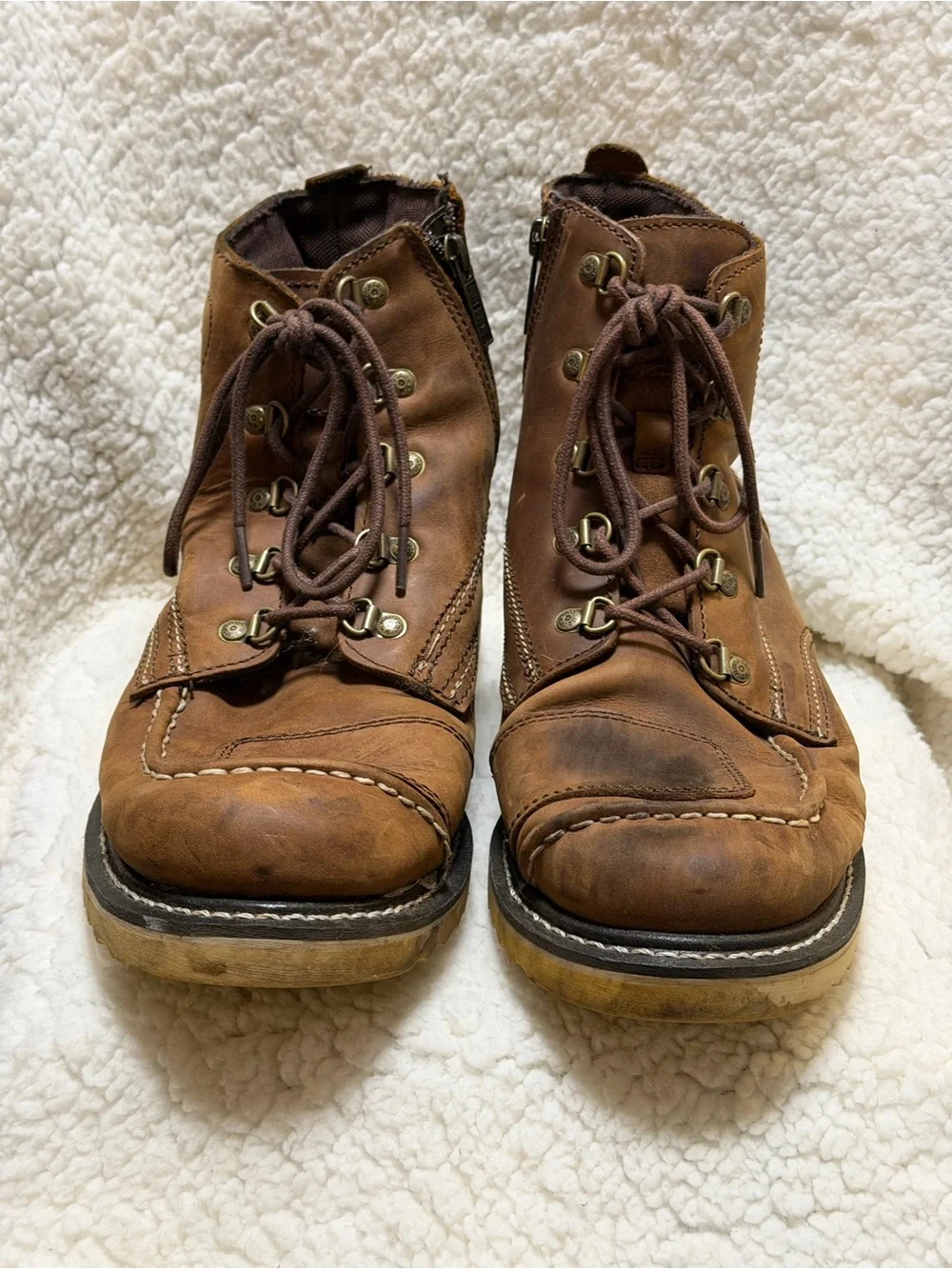 HARLEY-DAVIDSON® FOOTWEAR Men's Hagerman Motorcycle Riding Boots | Brown 10.5